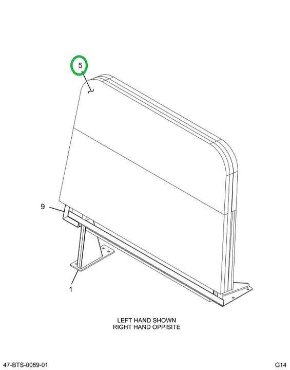 2211009C2 FOAM, BUS BODY , CRASH BARRIER
