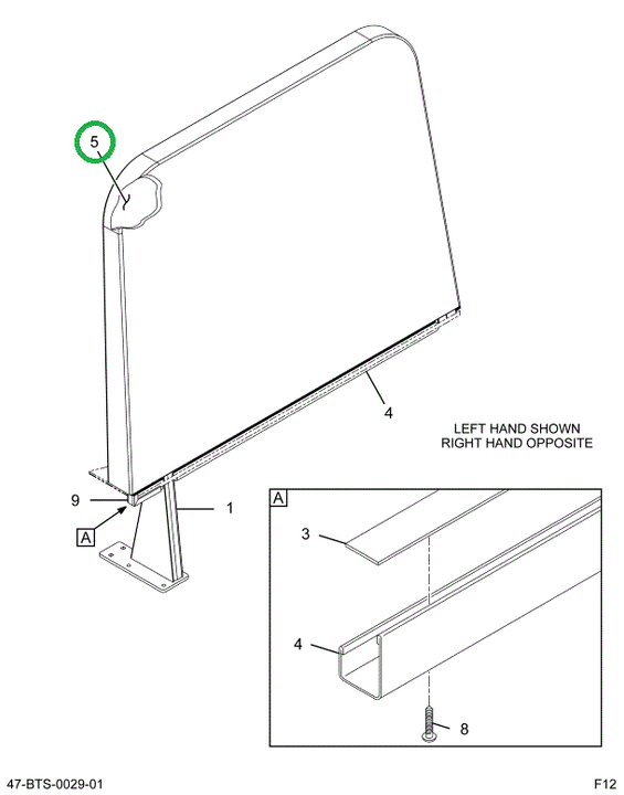 2211012C1 Foam, Seat, Crash Barrier, Bus