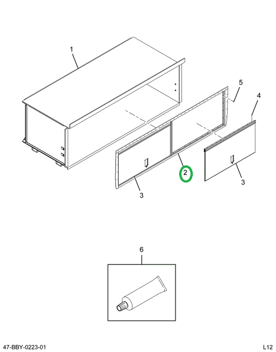 2211632C4 FRAME, LUG BOX, BUS BODY, ASSE