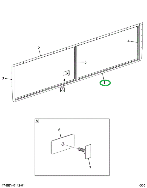 2211645C1 Trim, Luggage Box, Lower, Bus,