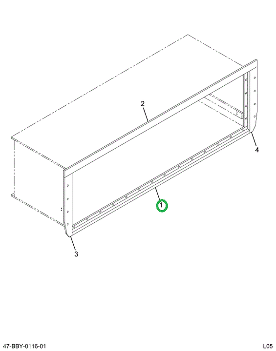 2211647C1 Trim, Luggage Box, Lower, Bus,
