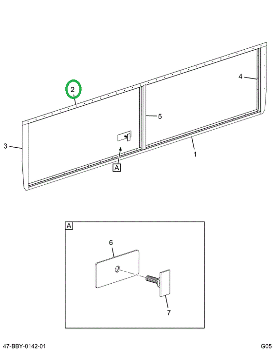 2211651C2 Trim, Luggage Box Upper