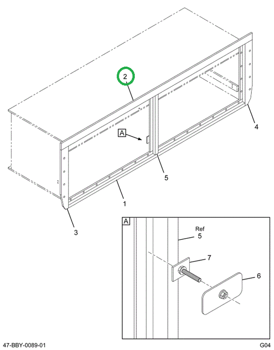 2211654C2 Trim, Luggage Box Upper