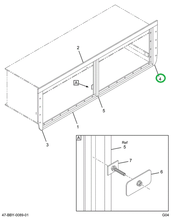 2211660C2 Trim, End Luggage Box