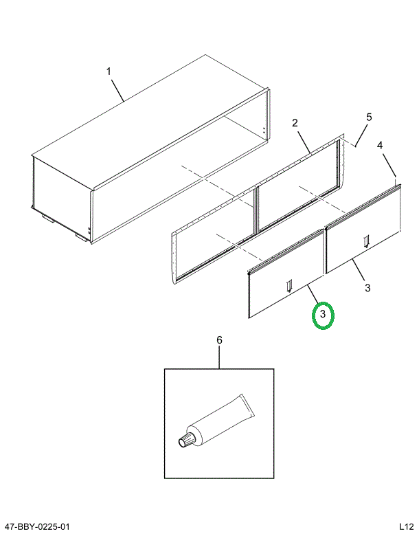 2211668C5 DOOR, LUG BOX , ASSY 114X18