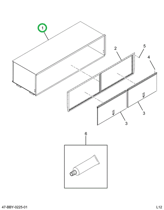 2211718C8 Box Assembly Luggage Without D