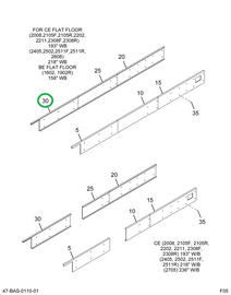 2211820C3 Skirt, Lower Rear 1- Bow +9 L
