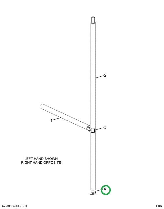 2211832C1 STANCHION STAINLESS STEEL FO