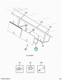 2211889C3 Seal Luggage Box Door 36x18