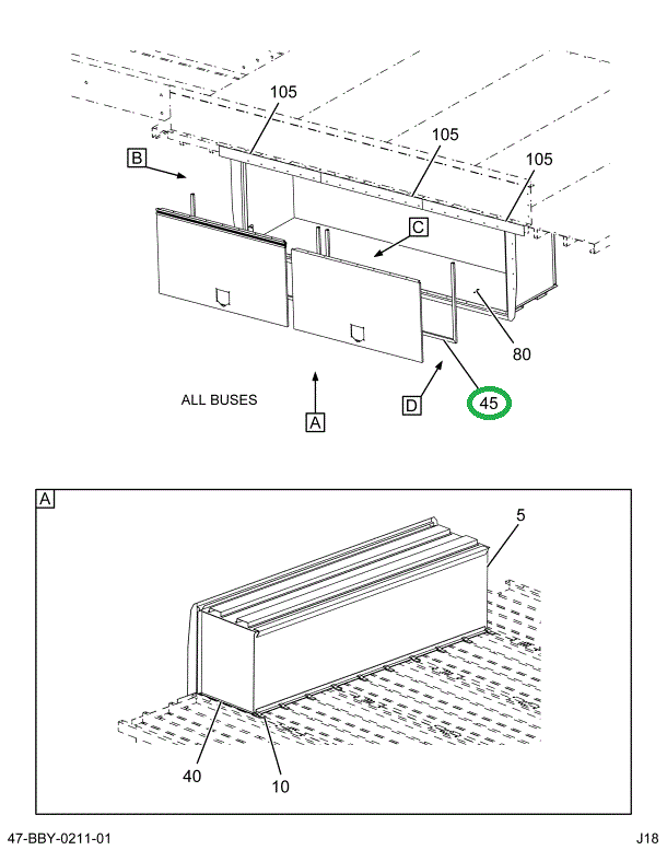 2211891C3 SEAL  LUGGAGE BOX DOOR 91X22