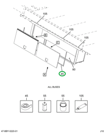 2211895C3 Seal Luggage Box Door 54x22
