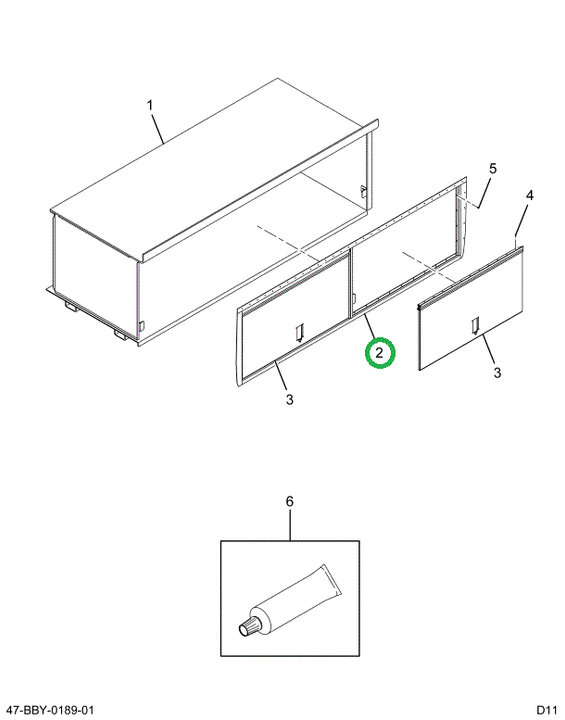 2212144C2 Fr Assembly, Luggage Box