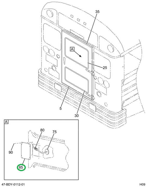 2212245C2 Plate Access Rear Door Driver