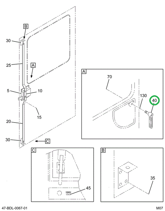 2212304C1 HANDLE DOOR OUTSIDE BLACK FI