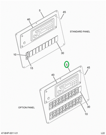 2212508C2 Panel Over Head Console 9 Slot