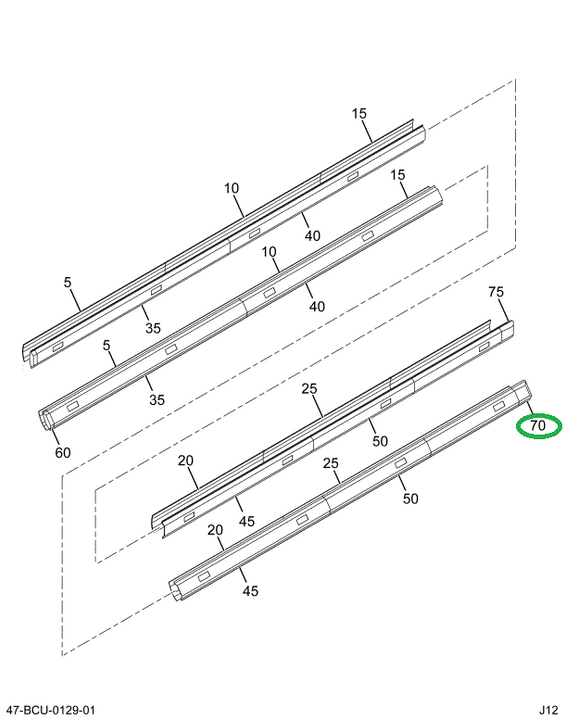 2212520C1 End, Cover Light Bar Rear Left
