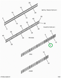 2212540C3 SUPPORT  LIGHT BAR 3.5 BOW