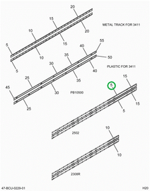 2212544C3 SUPPORT  LIGHT BAR 2.5 BOW