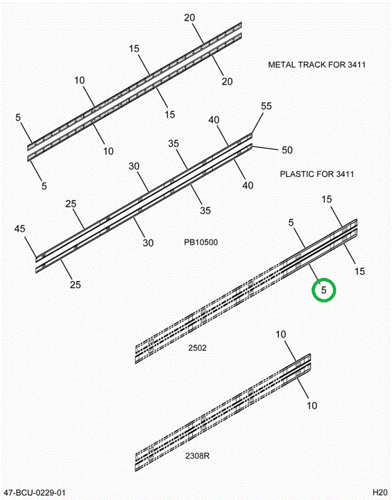 2212545C3 Support, Light Bar