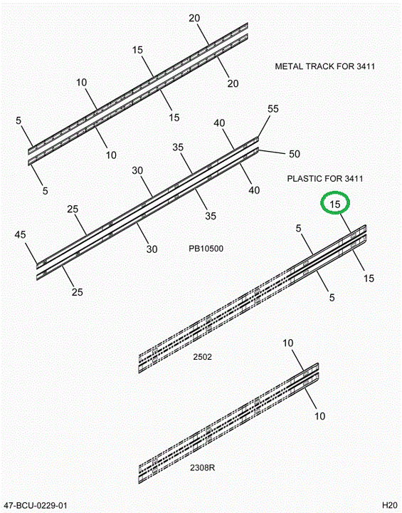2212546C3 Support, Light Bar