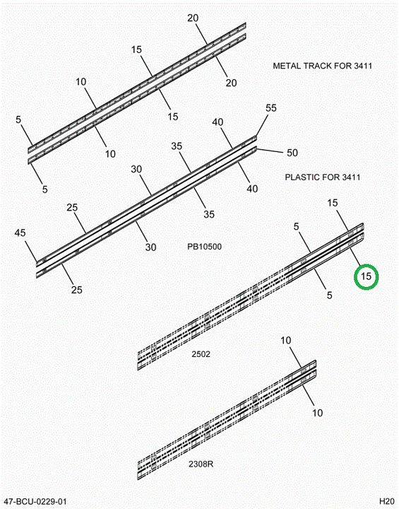 2212547C3 Support, Light Bar