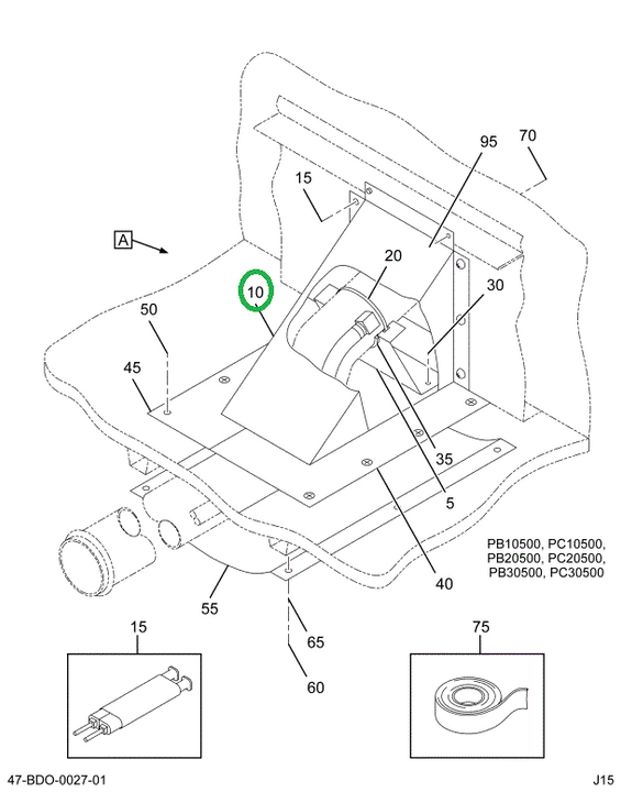 2212572C2 COVER FUEL FILL MID MOUNT