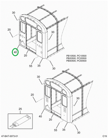 2212587C3 PANEL, REAR OUTER, BUS BODY, L