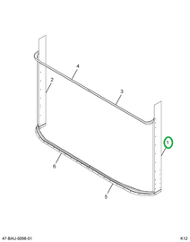 2214642C2 Panel, L 2 Pc Windshield Post