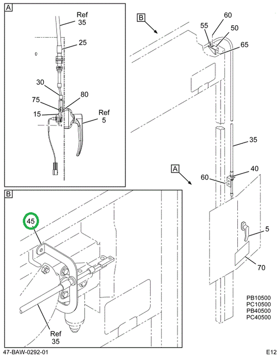 2214675C2 SUPPORT  UPPER CABLE END ELECT