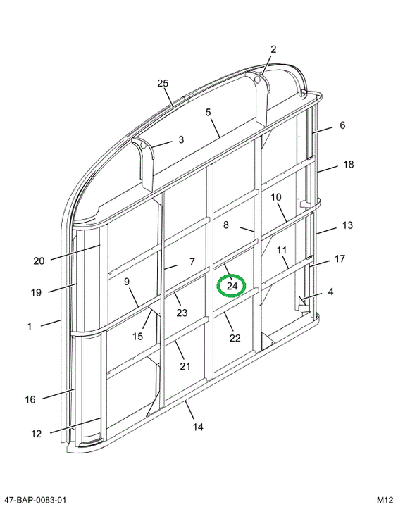 2214968C1 Brace, Closed Rear End Right H