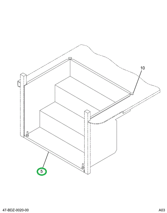 2215093C3 Stepwell Assembly, Door Outwar