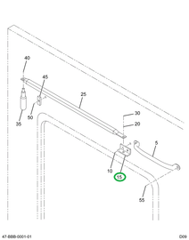 2215151C1 Support, Handle Lift Door