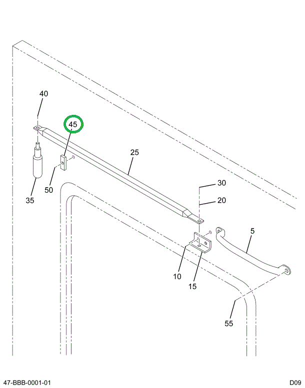 2215152C1 Bar Clamp Spacer Lift Door Han