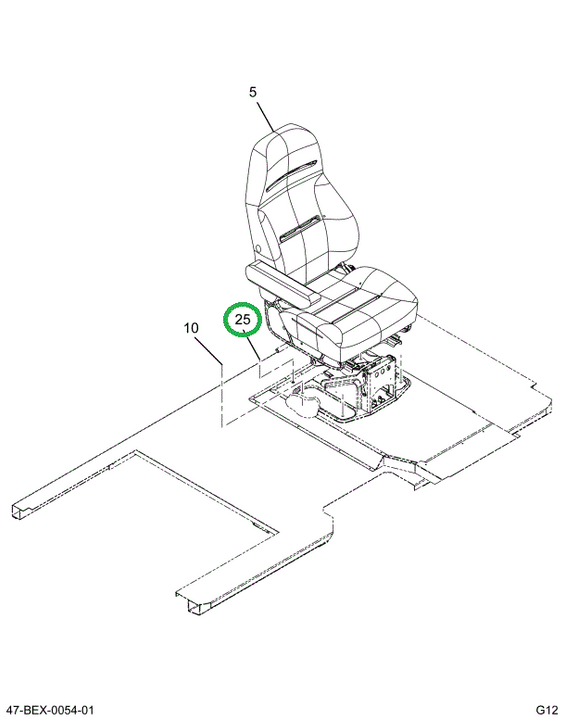 2215850C2 BELT  TETHER ABTS DRIVERS SEAT