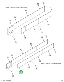 2215857C2 Lining, Lower 3 Bow Oval Windo