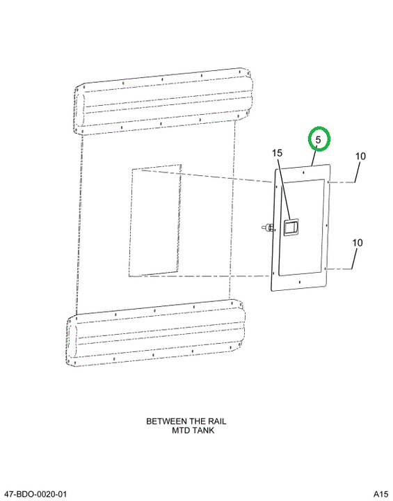 2215991C93 DOOR ASSY GAS PKT SPRING LOAD