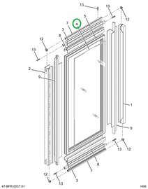 2216100C1 GLASS   STORM DRVR WDO LAMINAT