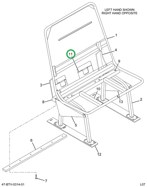 2216109C1 Bar Assembly, Latch