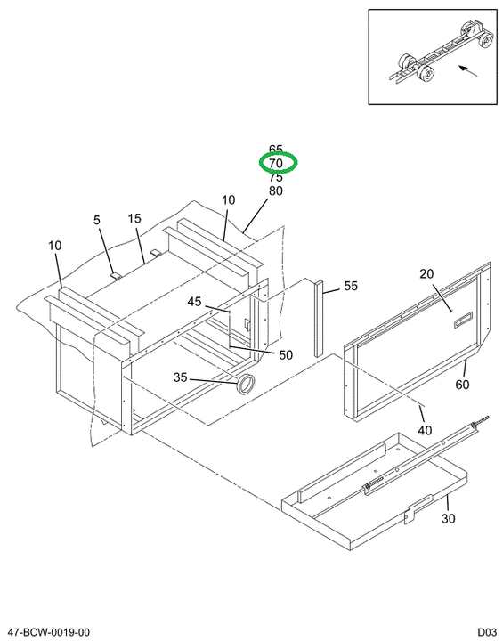 2216315C1 LATCH   LEVER ADJ FLUSH TRIGGE