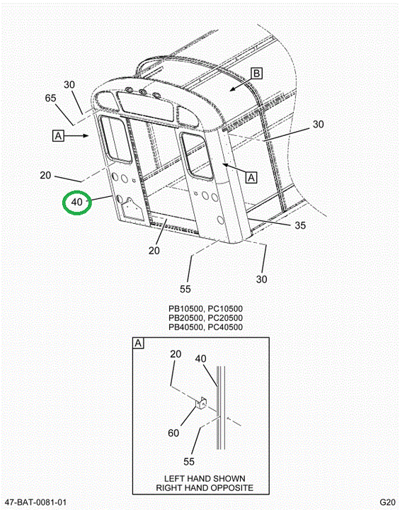 2216546C1 Panel, Rear Outer Left Hand