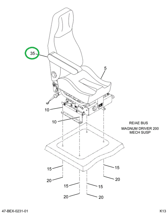 2216795C1 Armrest Driver Right Hand Prev