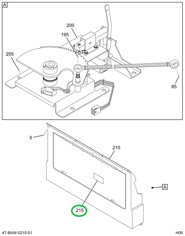 2216808C2 Graphics, Product Door Emergen