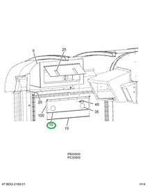 2216837C3 Panel, Wire Harness Over Head