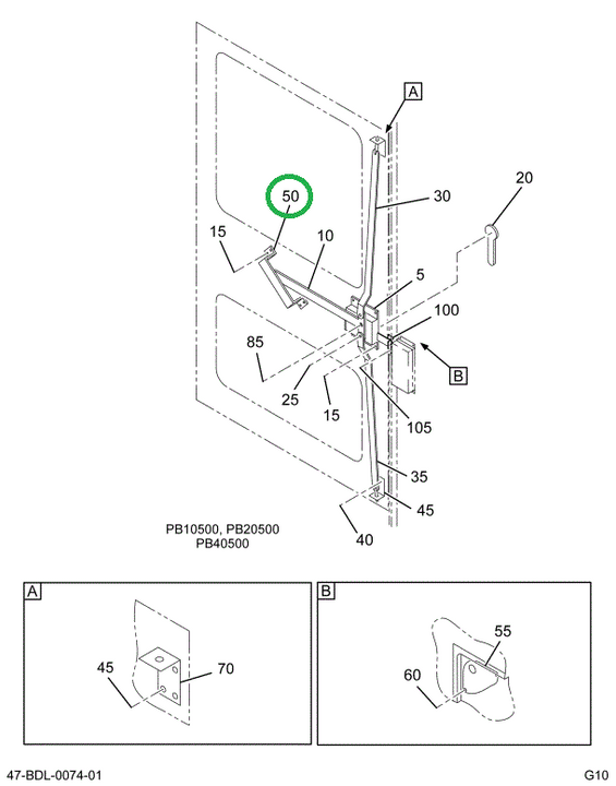2217030C1 GUARD DOOR HANDLE