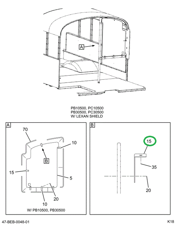 2217039C1 Mounting, Support Lexan Anti-g