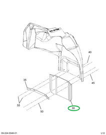 2218643C5 GUARD,MUD FLAP, FRT, ANTI SAIL