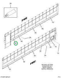 2218833C1 Lining, Lower 1 Bow Right Hand