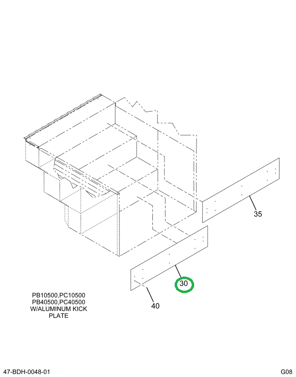 2218877C4 PLATE , STEP VERTICAL BOTTOM 2
