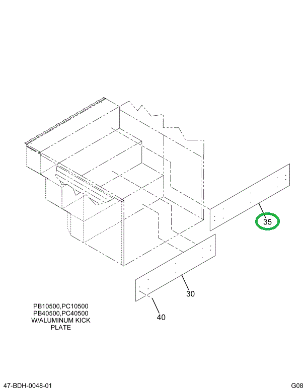 2218878C4 PLATE , STEP VERTICAL TOP