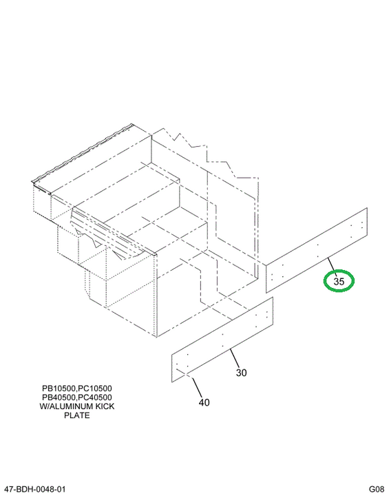 2218878C4 PLATE , STEP VERTICAL TOP